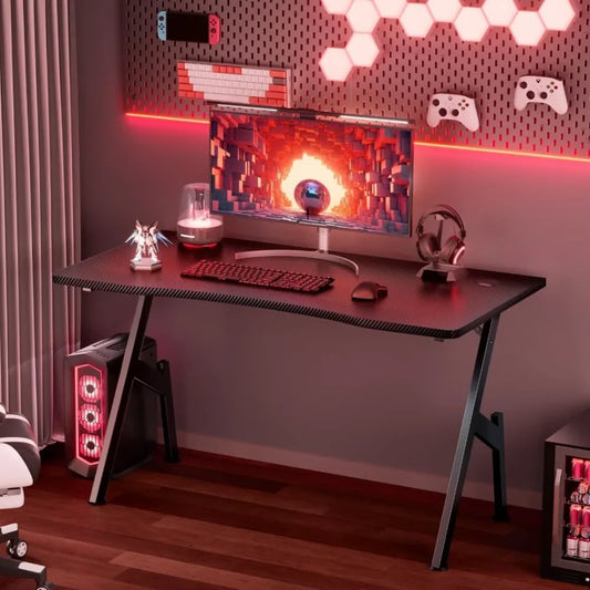 40 Inch Carbon Fiber Gaming Desk Ergonomic Computer Table Home Office