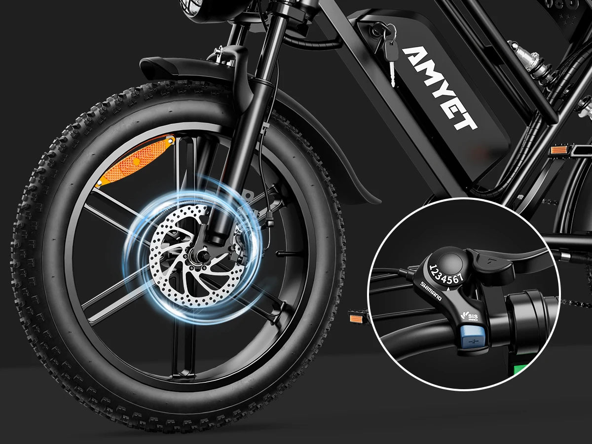 Ljustra V9-G60 1000W Electric Bike Adults 20 Inch Tires Mountain Ebike