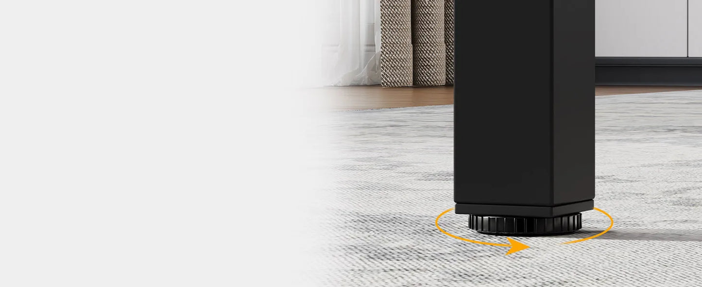 Ljustra 200cm Computer Desk Double Long Office Table with 2 Drawers