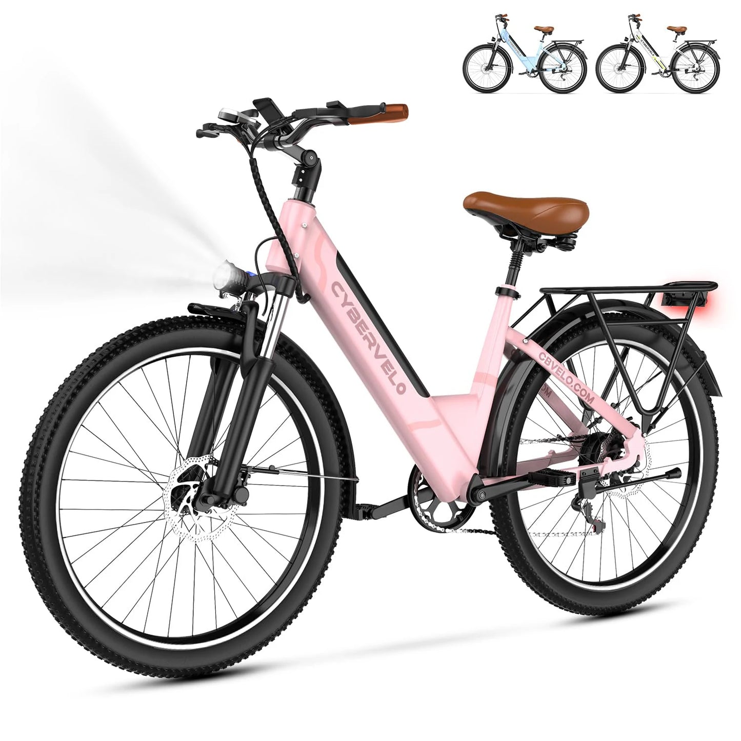 Ljustra Electric Bike 1000W Motor 48V Battery 40-60 Miles Ebike