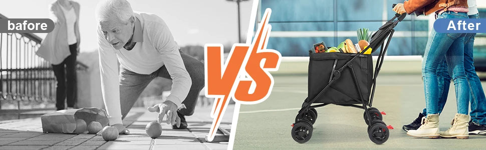 Multifunctional Folding Cart Pet Stroller Lightweight Market Trolley