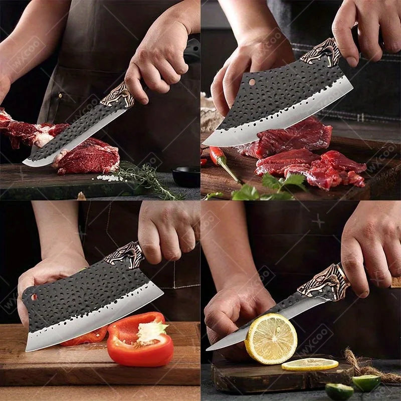 8PC Professional Kitchen Chef Knife Set Stainless Steel Cooking Cutting Tools