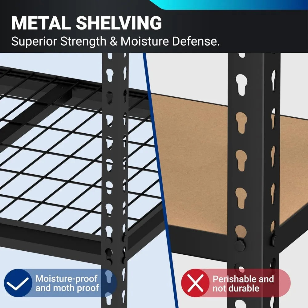 Heavy Duty Garage Shelving 2000 lbs 5-Tier Storage Industrial Shelves