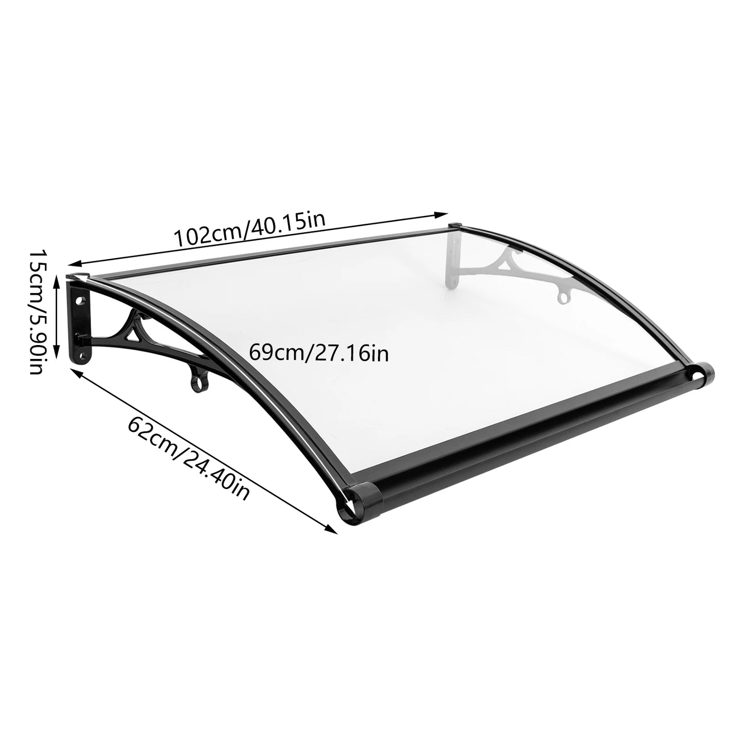 Front Door Canopy High Load Capacity Modern Design Efficient Drainage