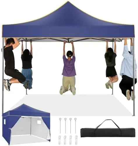 10x10 Pop Up Canopy Tent Heavy Duty Instant Waterproof Portable with Sidewalls