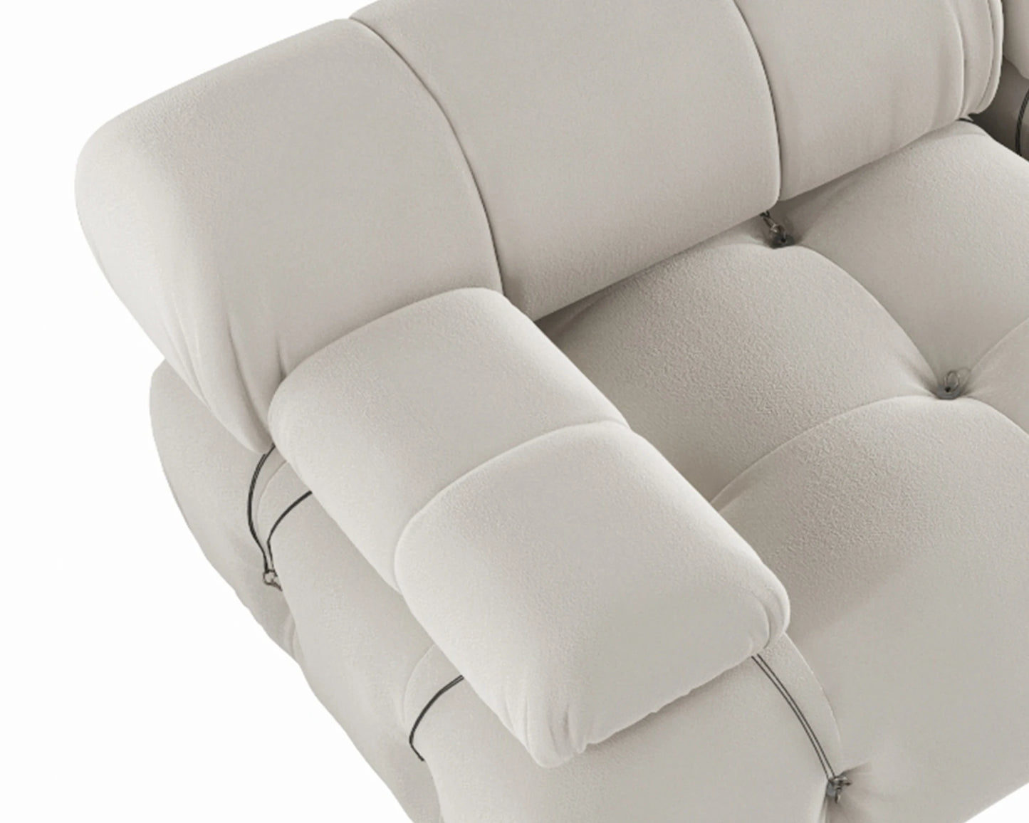 Ljustra 104" Modern Velvet Modular Sectional Sofa, Minimalist Design, 3 Seat