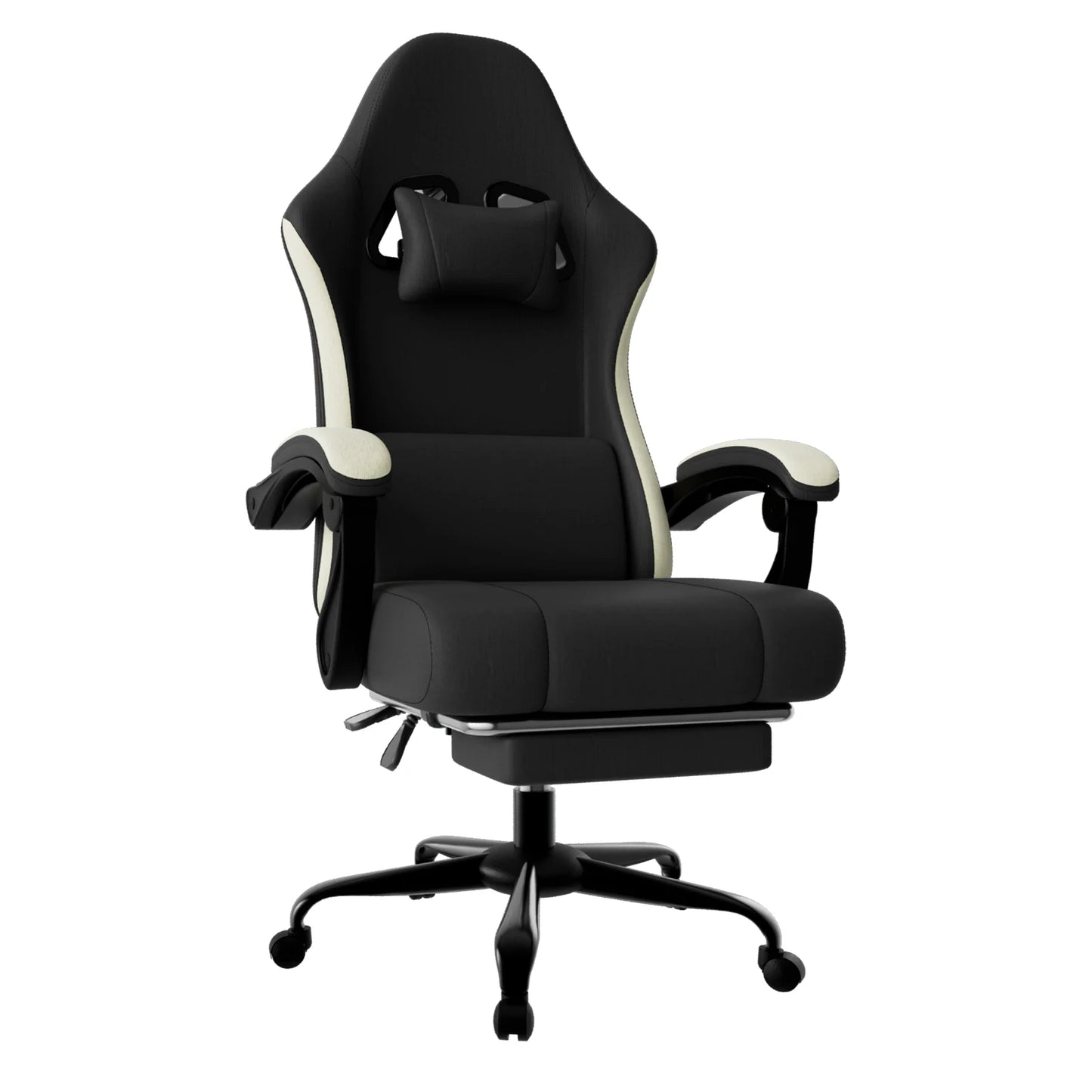 Ergonomic Gaming Chair Adjustable Lumbar Support Footrest PC Chair