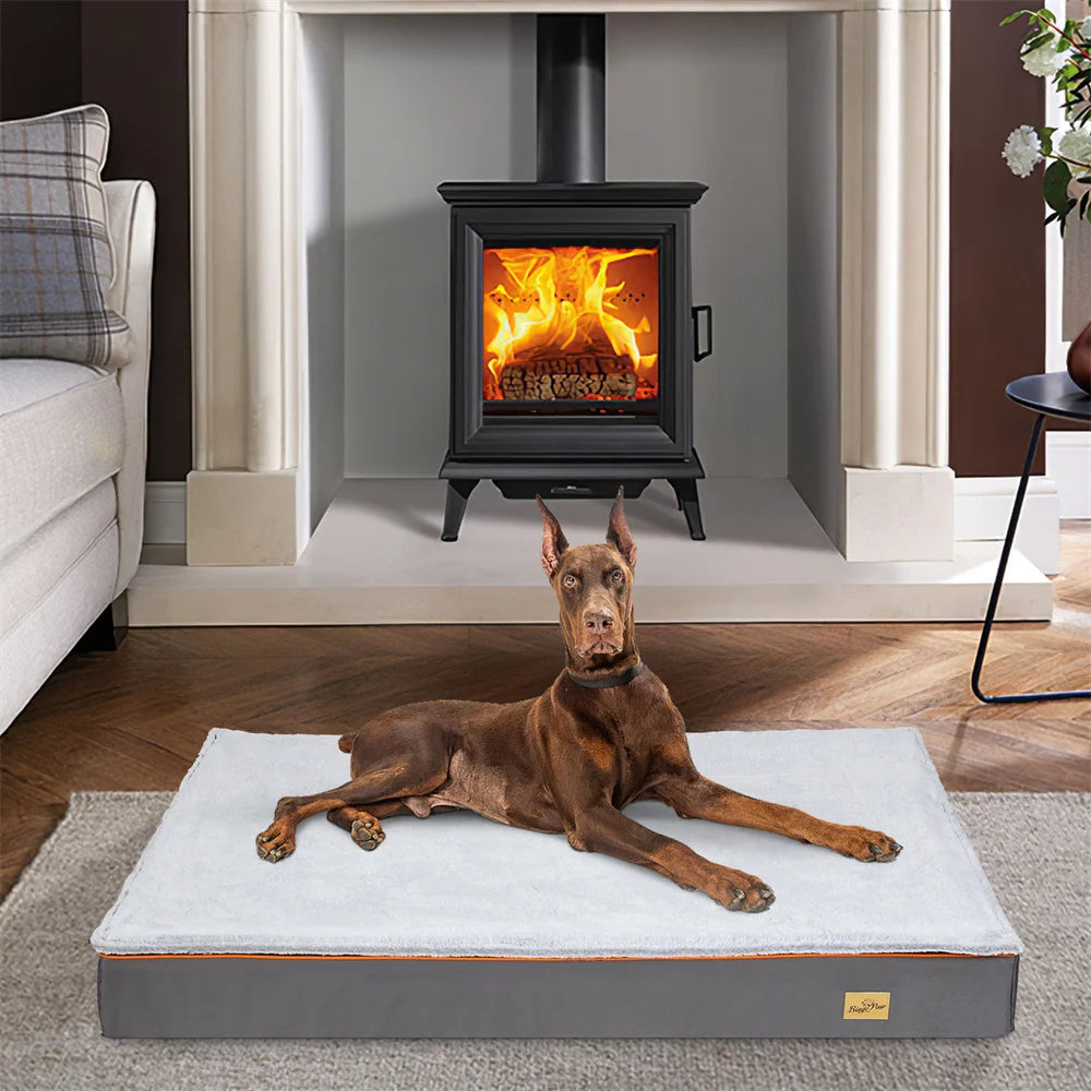 Premium Orthopedic Memory Foam Dog Bed Waterproof Washable Jumbo Mattress