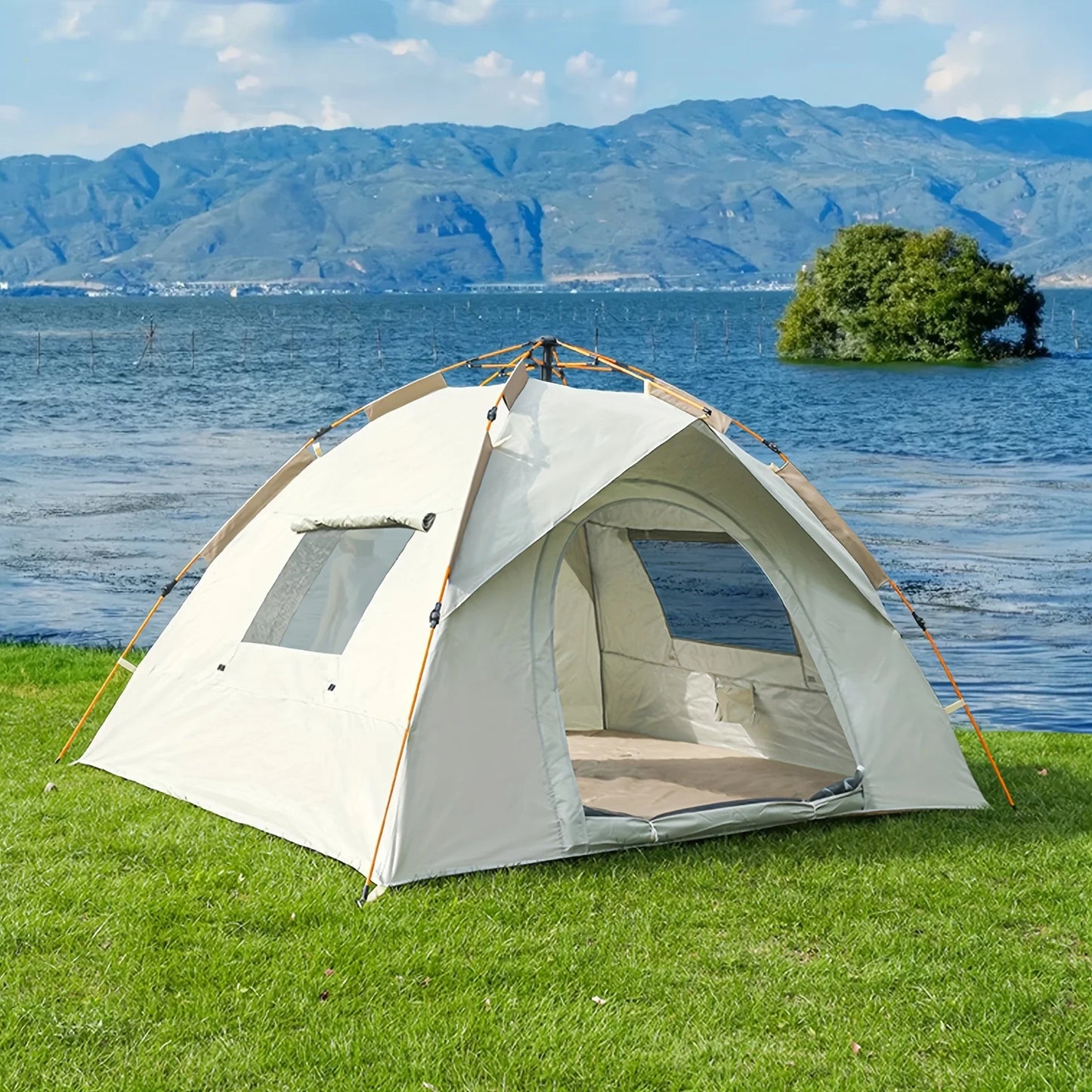 Ljustra All-Season Automatic Camping Tent Waterproof for 2-4 People