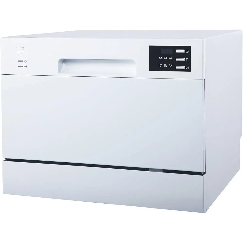 Ljustra Energy Star Countertop Dishwasher with Delay Start and LED White