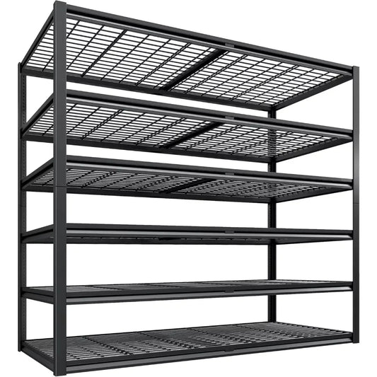 Heavy Duty 6 Tier Garage Shelving 3500 LBS Adjustable Metal Storage