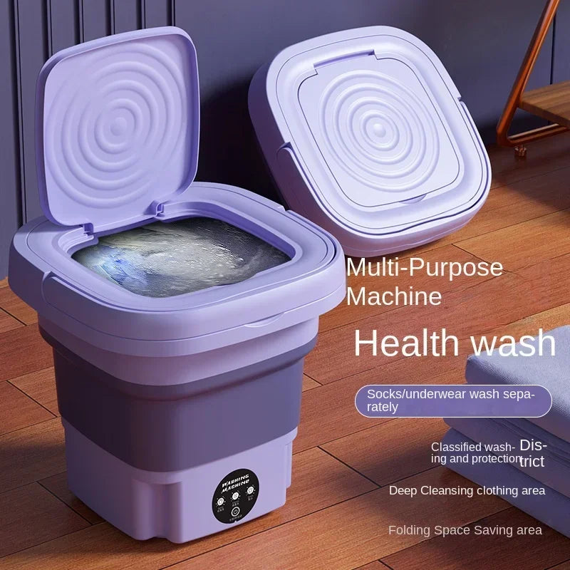 Portable Mini Washing Machine Bucket for Clothes Travel Washer