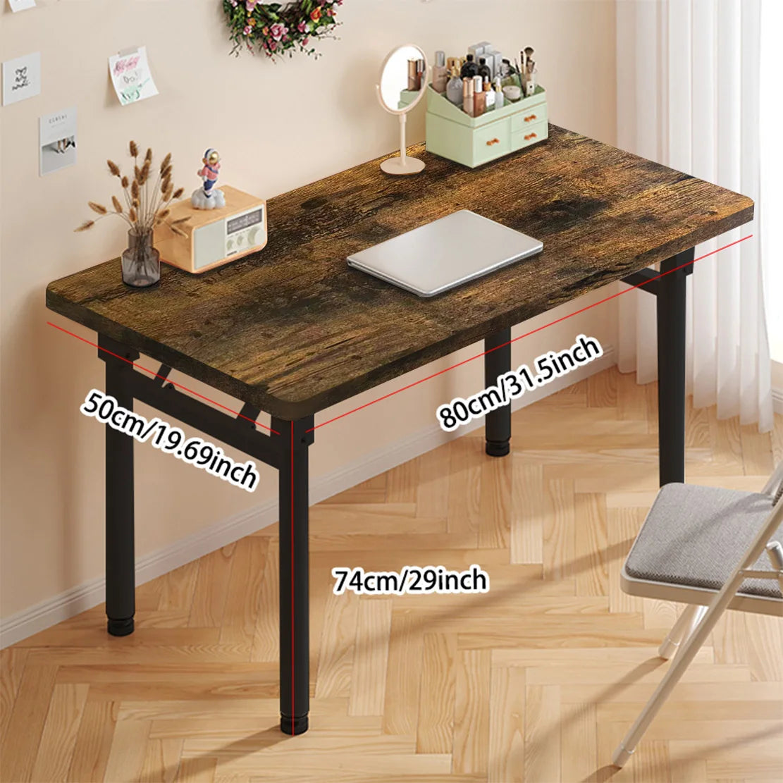 Computer Desk Folding Study Table No Assembly Required Home Office