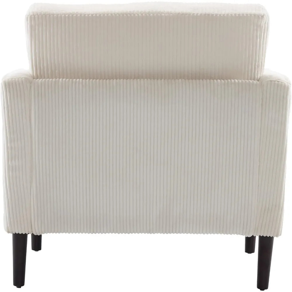 Modern Barrel Accent Chairs Set of 2 Upholstered Armchair with Pillows