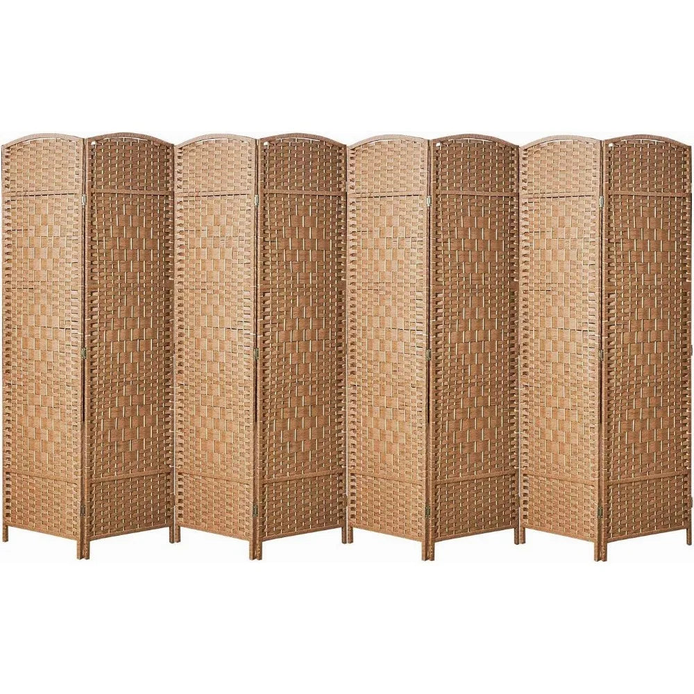 8 Panel Folding Room Divider Privacy Screen Extra Wide Partition