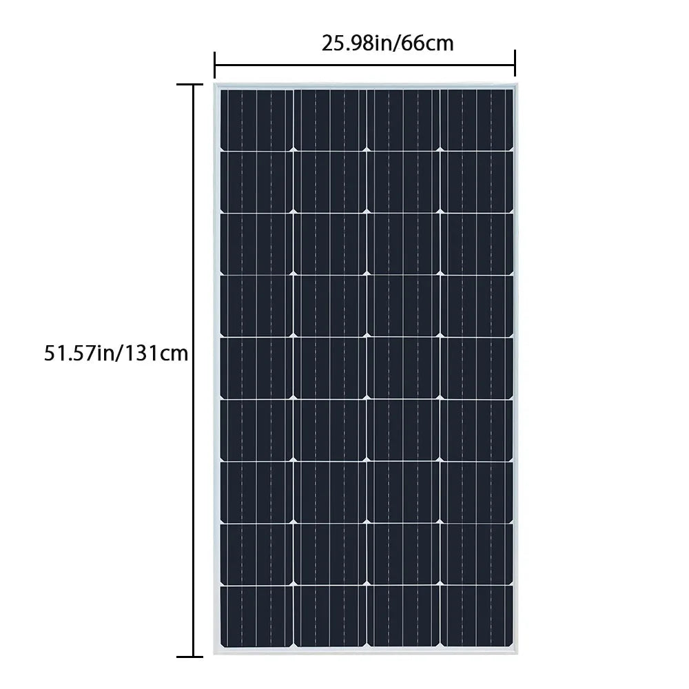 Ljustra Glass Rigid Solar Panel 18V 200W 400W Monocrystalline Waterproof