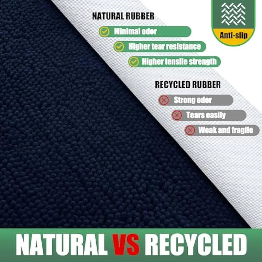 Chenille Absorbent Outdoor Doormat Washable Non Slip Dog Mat 30x20