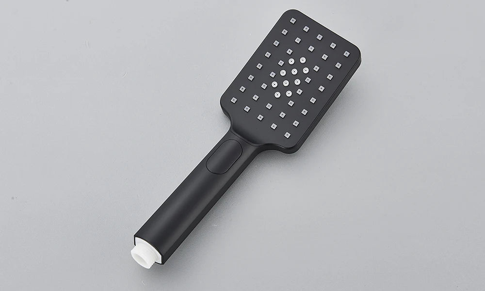 Black Digital Display Thermostatic Shower Faucet Rainfall Mixer Tap