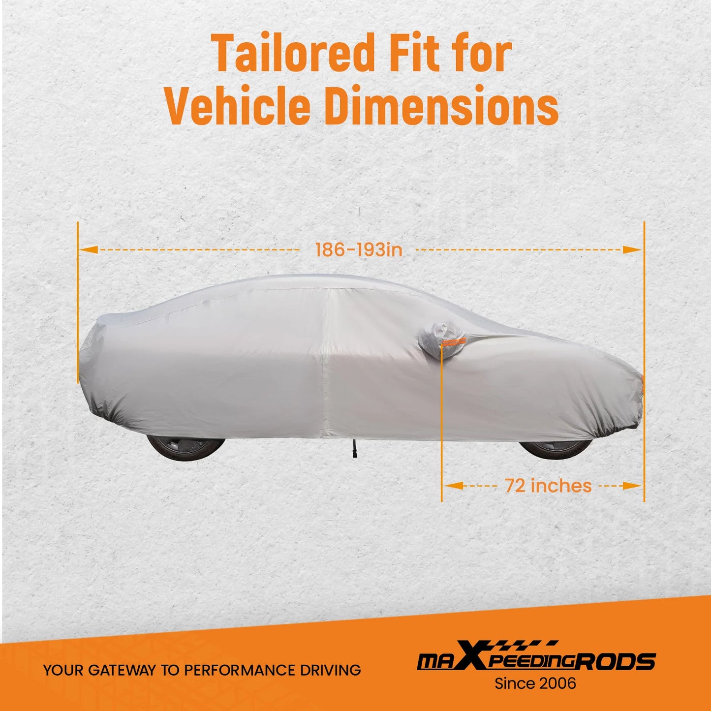 White Full Car Cover Waterproof Dustproof Outdoor Indoor Sedan Accessories