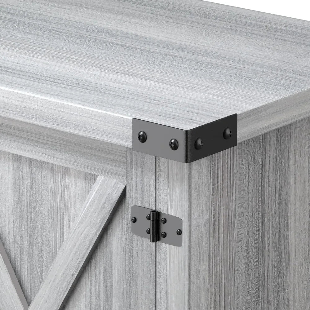 Ljustra 65 Inch TV Stand Farmhouse Entertainment Center Storage Cabinet