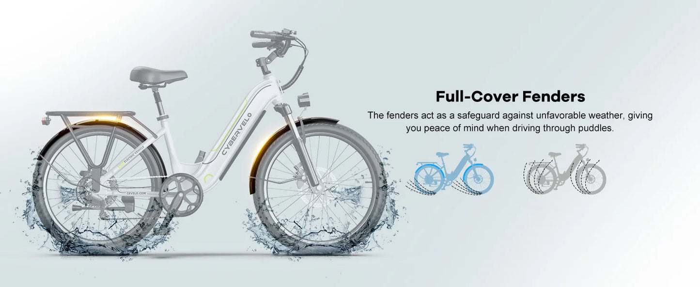 Ljustra 1000 Peak Electric Bike 80 Miles Removable Battery 26 Inch