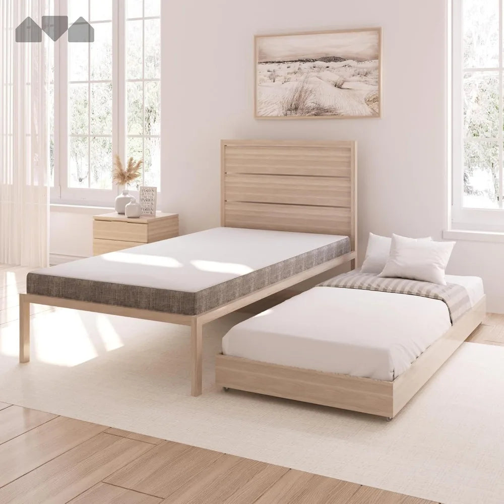 Ljustra Memory Foam Narrow Twin Mattress 5 Inch Cot Trundle Bed
