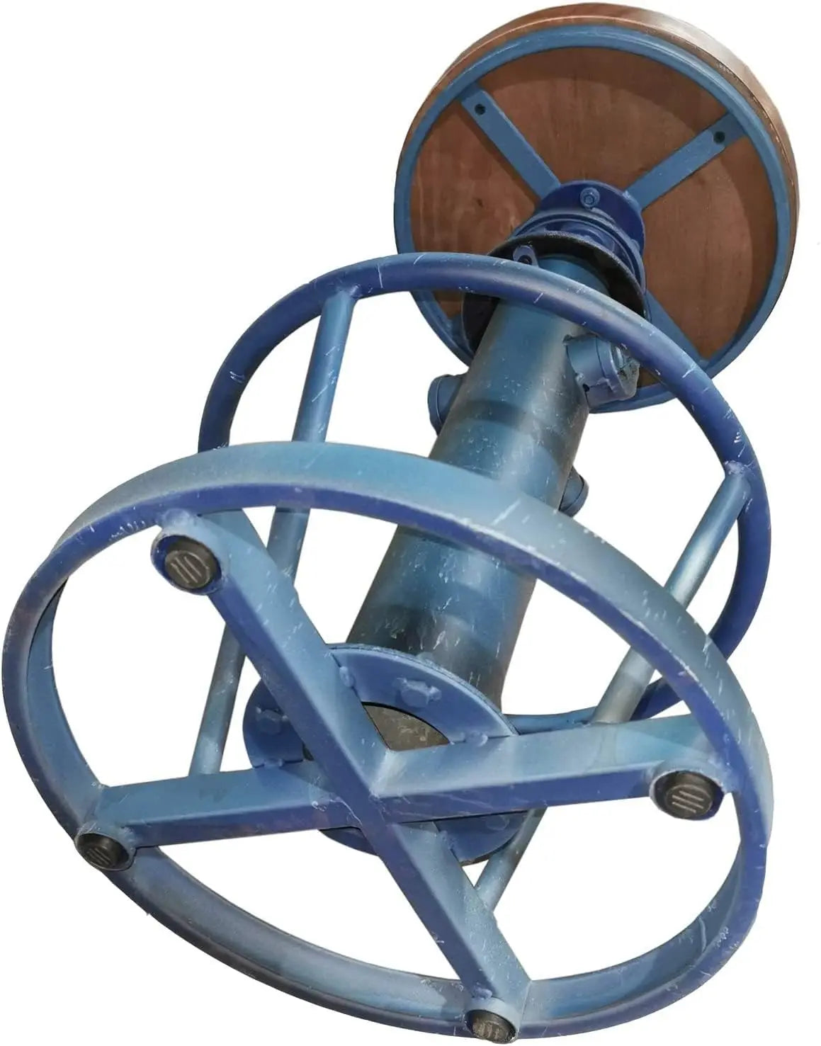 Retro 3 Piece Pub Bar Set Adjustable Table and Stools for Home Bar