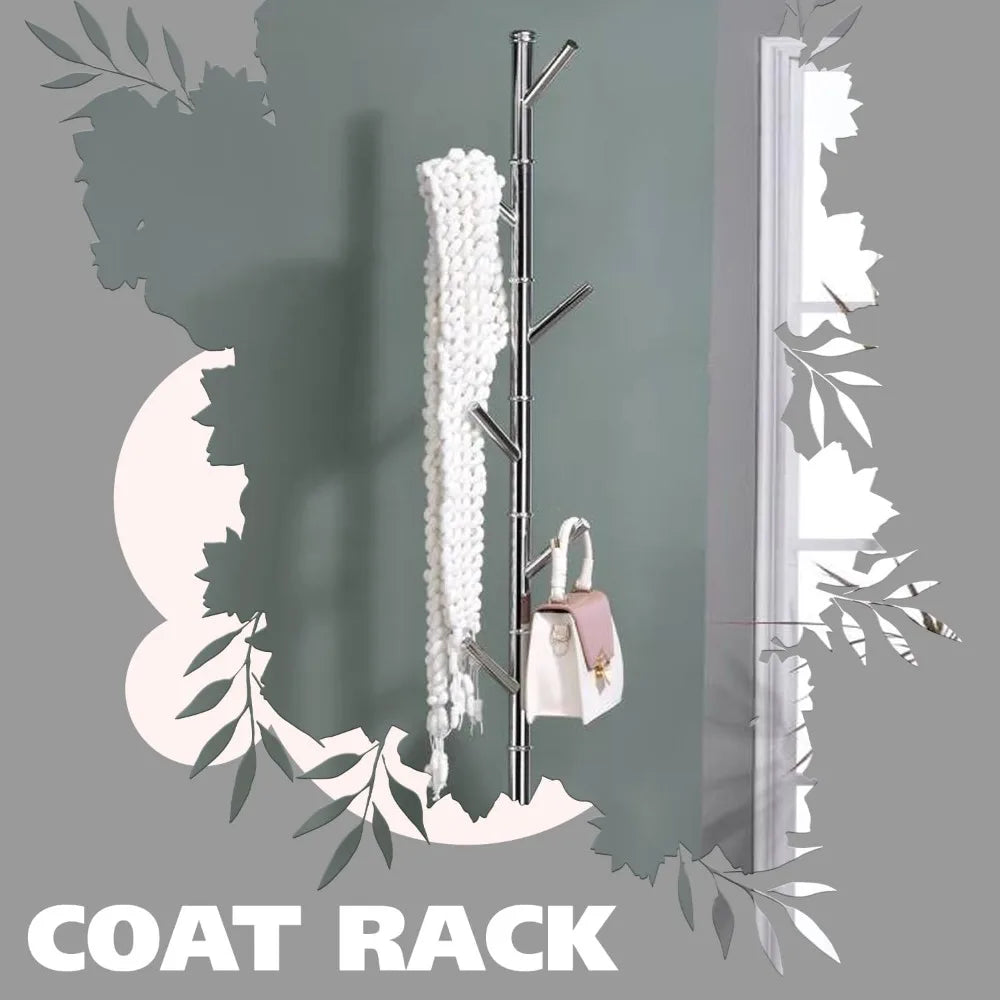 Ljustra Metal Freestanding Coat Rack Hall Tree for Hats Coats Entryway