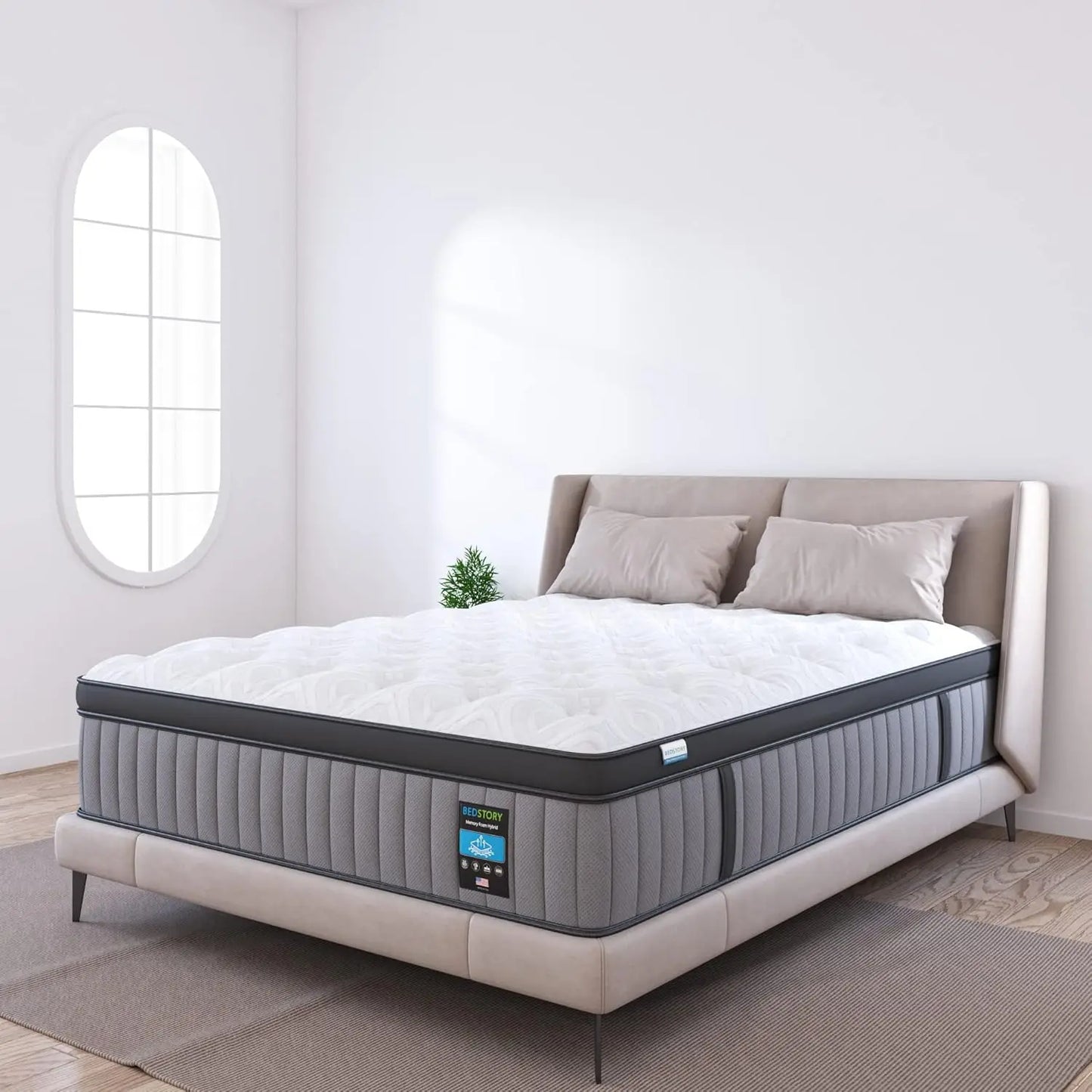 Ljustra Firm Full Mattress 12 Inch Deep Sleep Hybrid Pain Relief