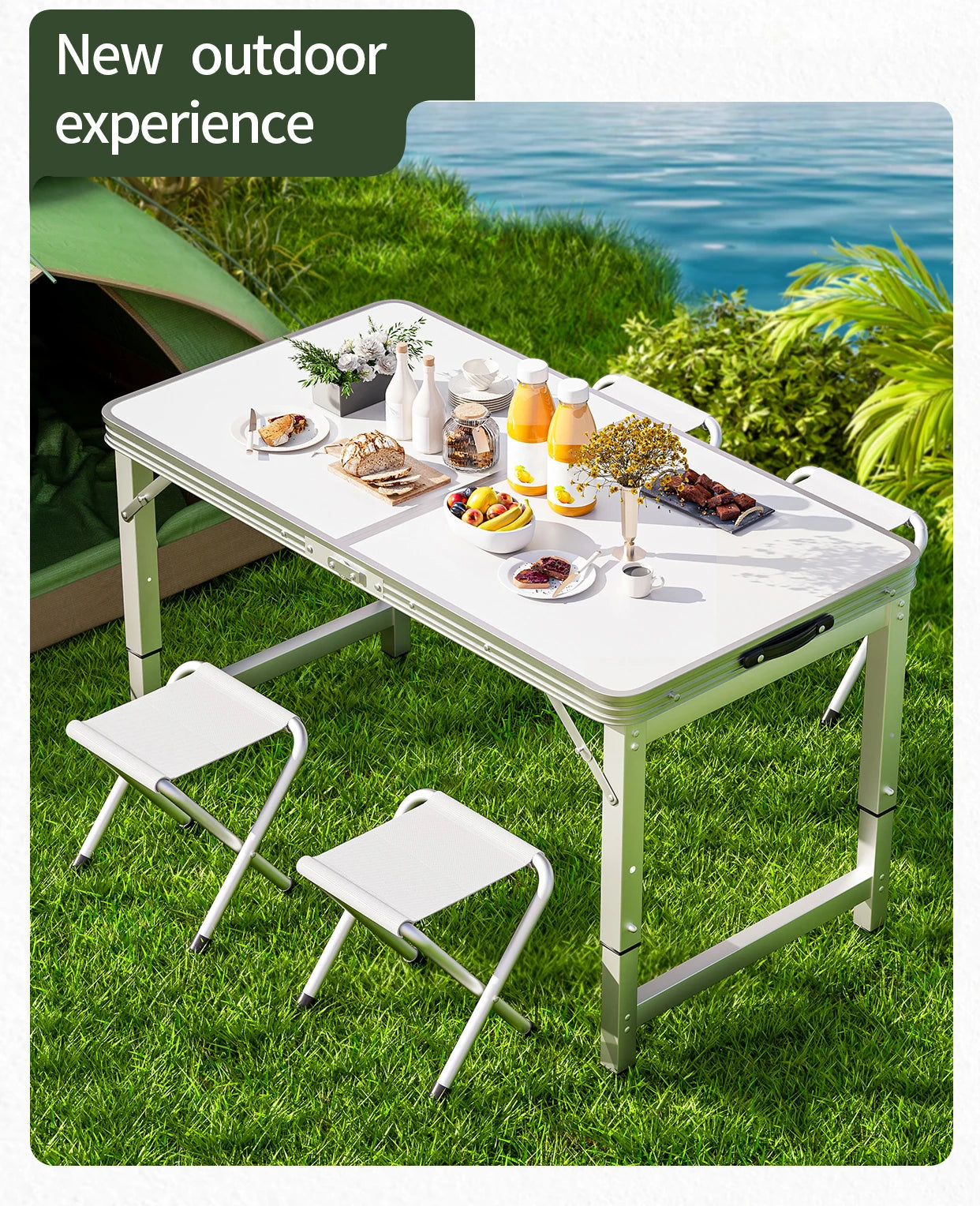 Portable Folding Outdoor Table Camping Picnic Gathering Furniture