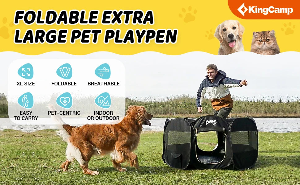Portable Indoor Dog Tent Playpen for Small Pets Automatic Pop Up Kennel