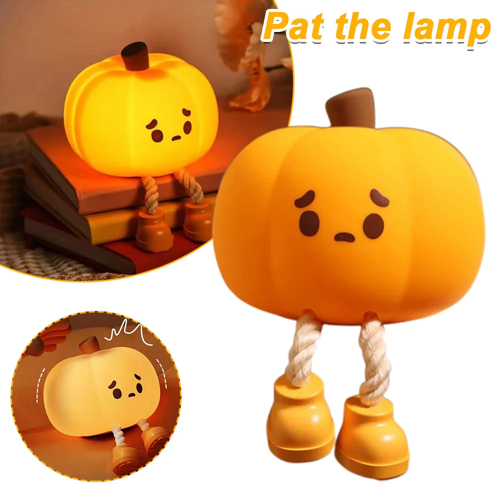 Ljustra Touch Sensor Pumpkin Night Light Rechargeable LED Lamp
