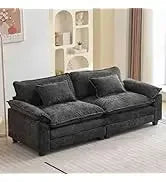 Ljustra Comfy Cloud Sectional Sofa with Pillows for Living Room