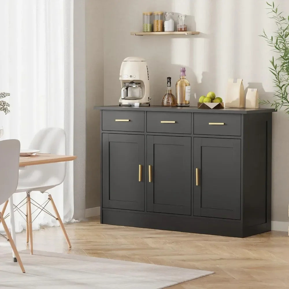 Buffet Cabinet Storage Sideboard Wood Console Table Coffee Bar Living Room
