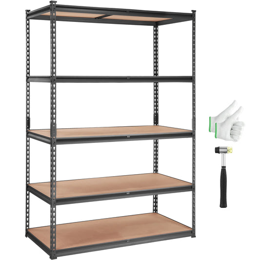 Ljustra Heavy Duty 5 Layer Storage Shelving Unit Metal Rack Organizer