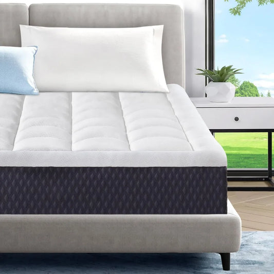10 Inch Twin Mattress Gel Memory Foam Pillowtop Pressure Relief
