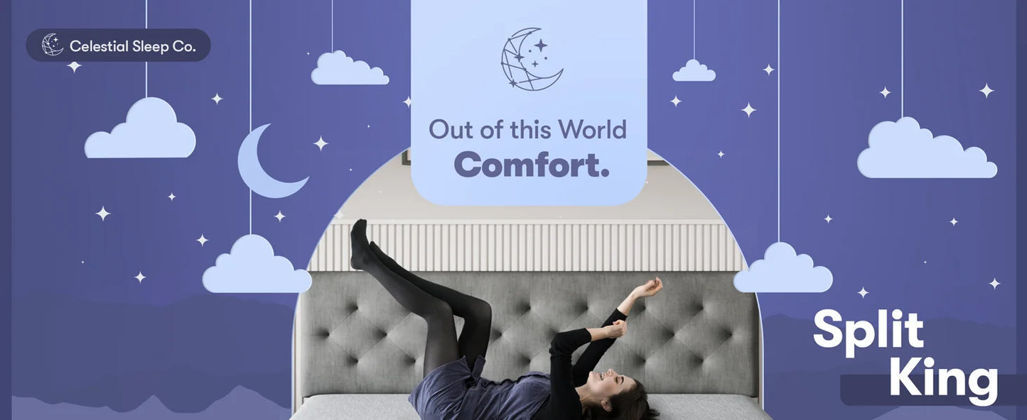 Ljustra Gel Memory Foam Mattress 12 inch Soft Split King USA Made