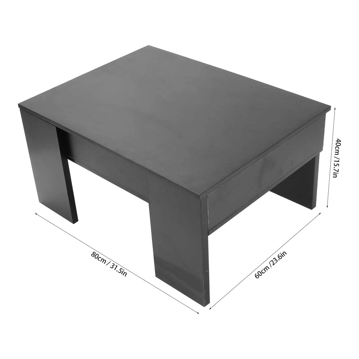 Modern Height Adjustable Coffee Table Wooden Living Room Office Furniture