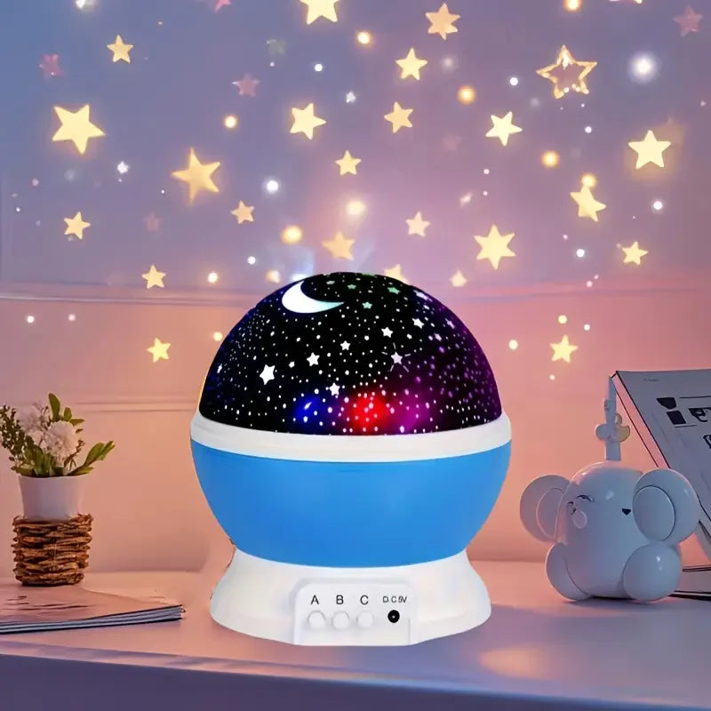 USB Starry Night Light Projector 360° Rotatable 9 Color Modes