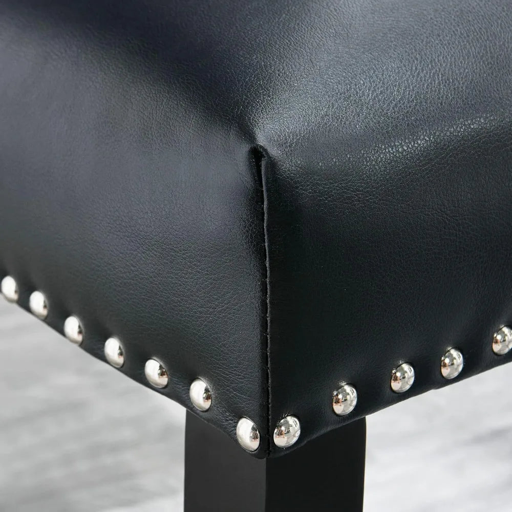 Ljustra Faux Leather Parsons Dining Chairs Set of 2 Modern Kitchen Chairs