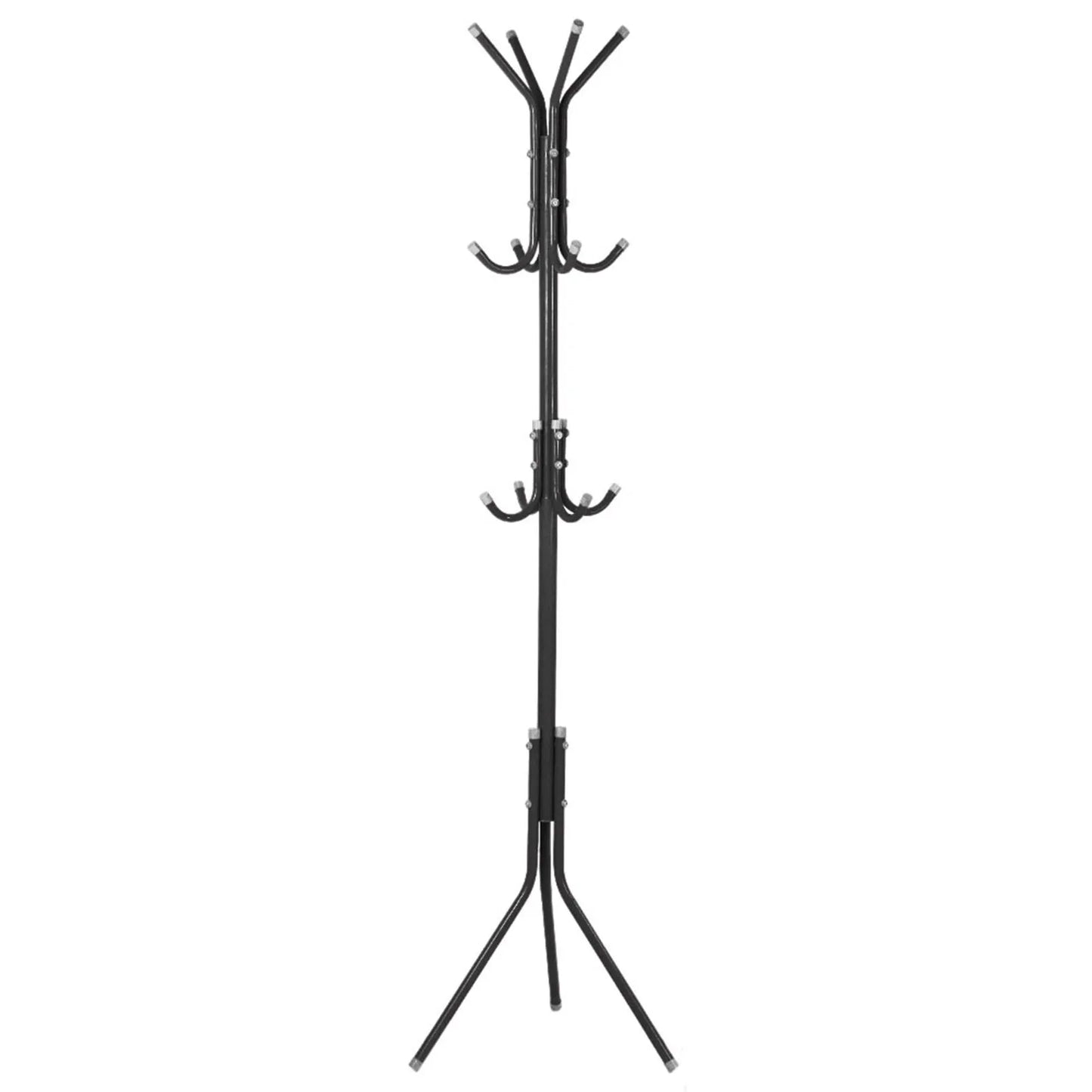 Multi Hook Metal Coat Hat Rack Tree Stand Organizer for Home Bedroom