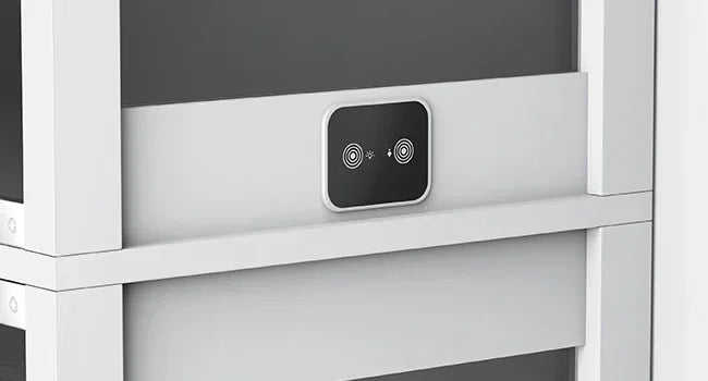 Display Cabinet 4-Tier Curio Cabinet Bookcase with LED Light for Collectibles