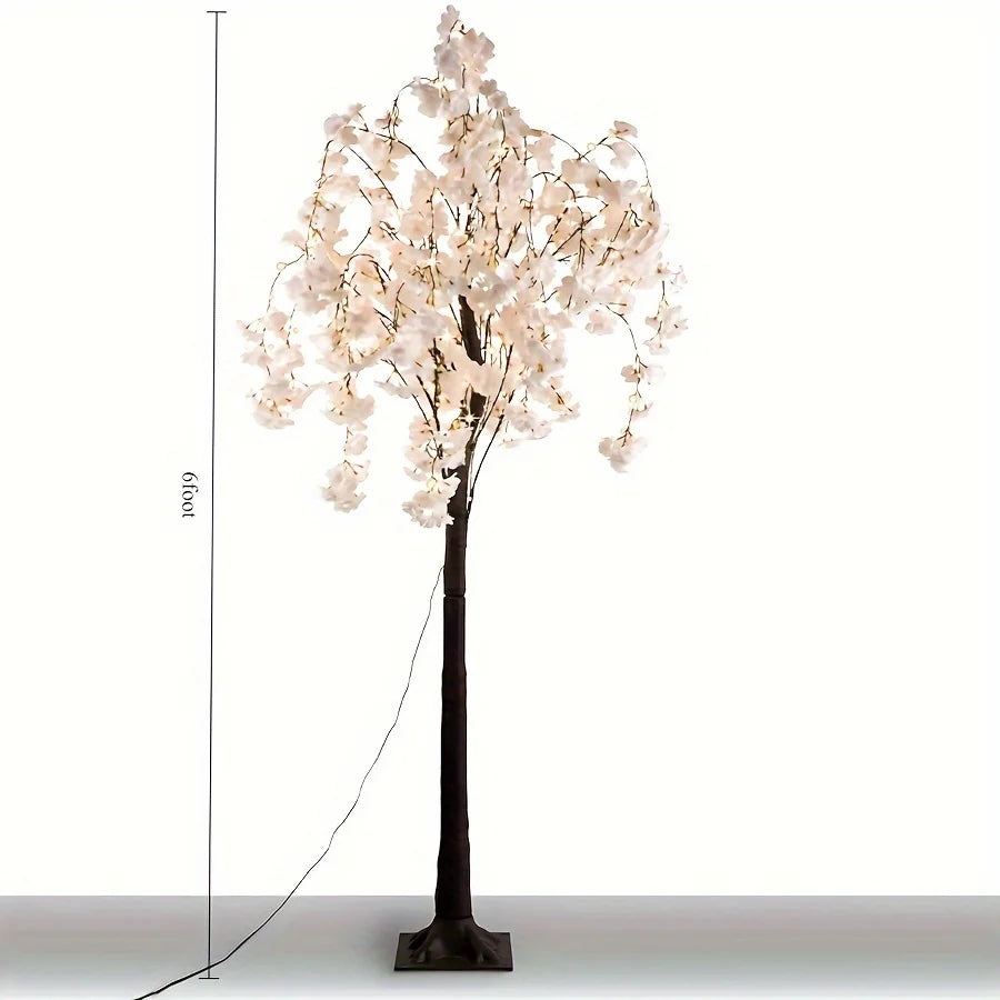 Cherry Blossom Tree Light 6ft LED Decorative Lamp with Remote Control