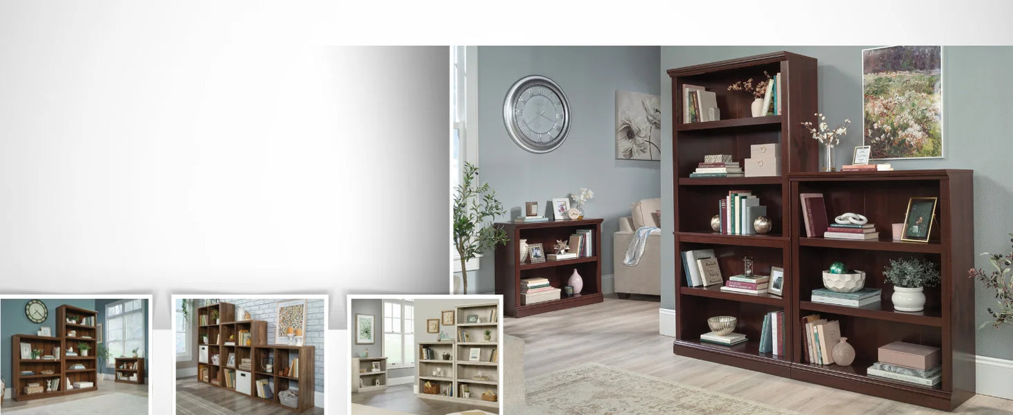 5 Tier Wooden Bookcase Multipurpose Bookshelf Home Office Living Room