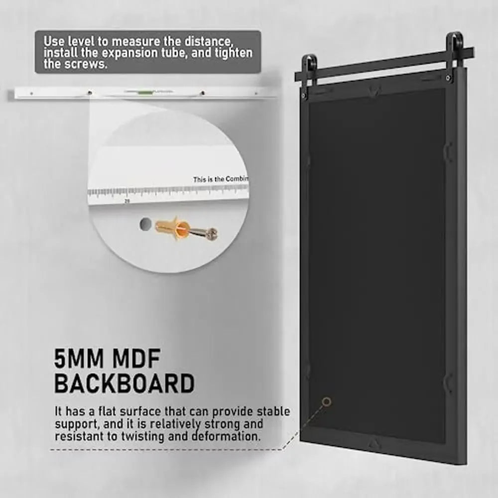 Rustic Farmhouse Wall Mirror Rectangle 22x30 Inch Wood Framed Mirror