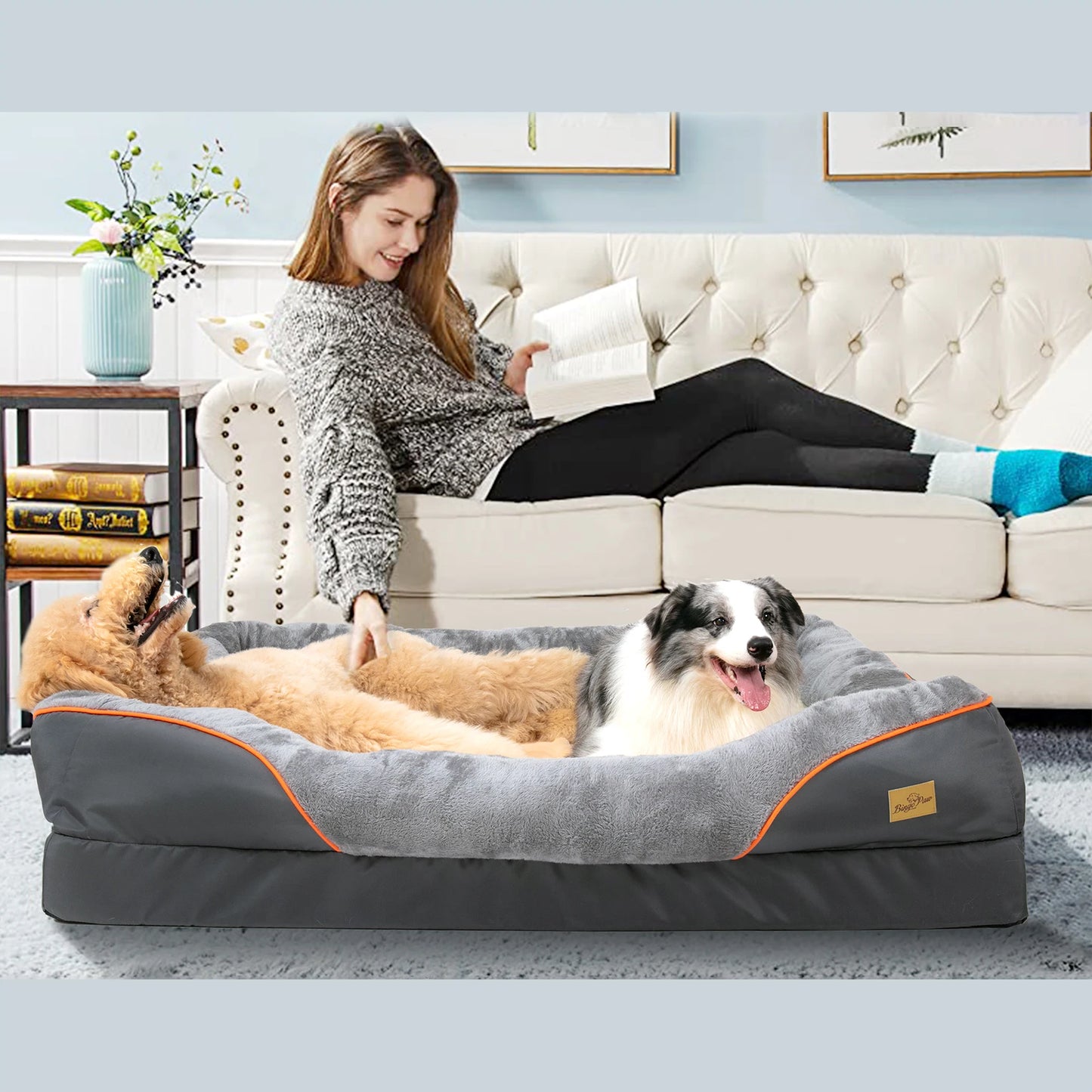 Large Dog Bed Soft Comfortable Removable Washable Cover Waterproof