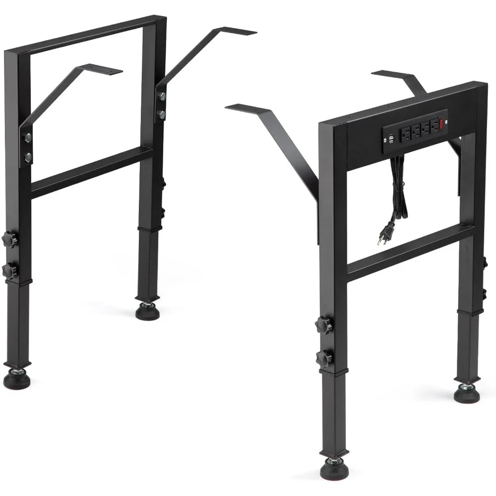 Height Adjustable Workbench Frame 19.6 Inch Set of 4 Heavy Duty Legs