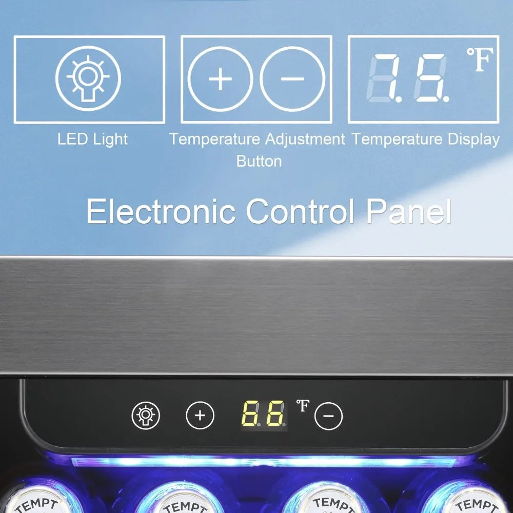 15 Inch Beverage Refrigerator Cooler 2.9 Cu.Ft Wine Cooler 115 Cans