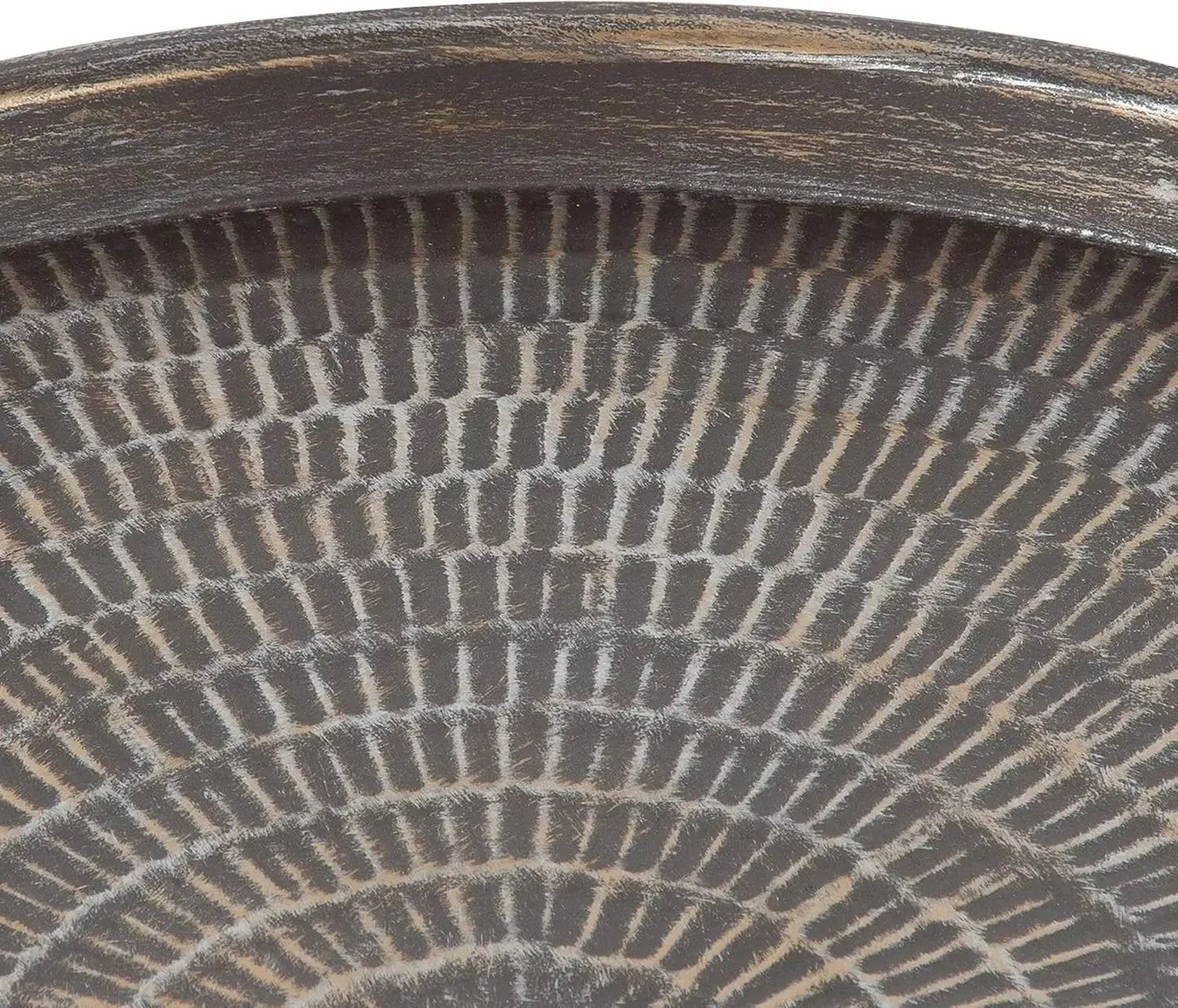 Mahdavi Boho-Chic Hammered Metal Tray Coffee Table by Ljustra