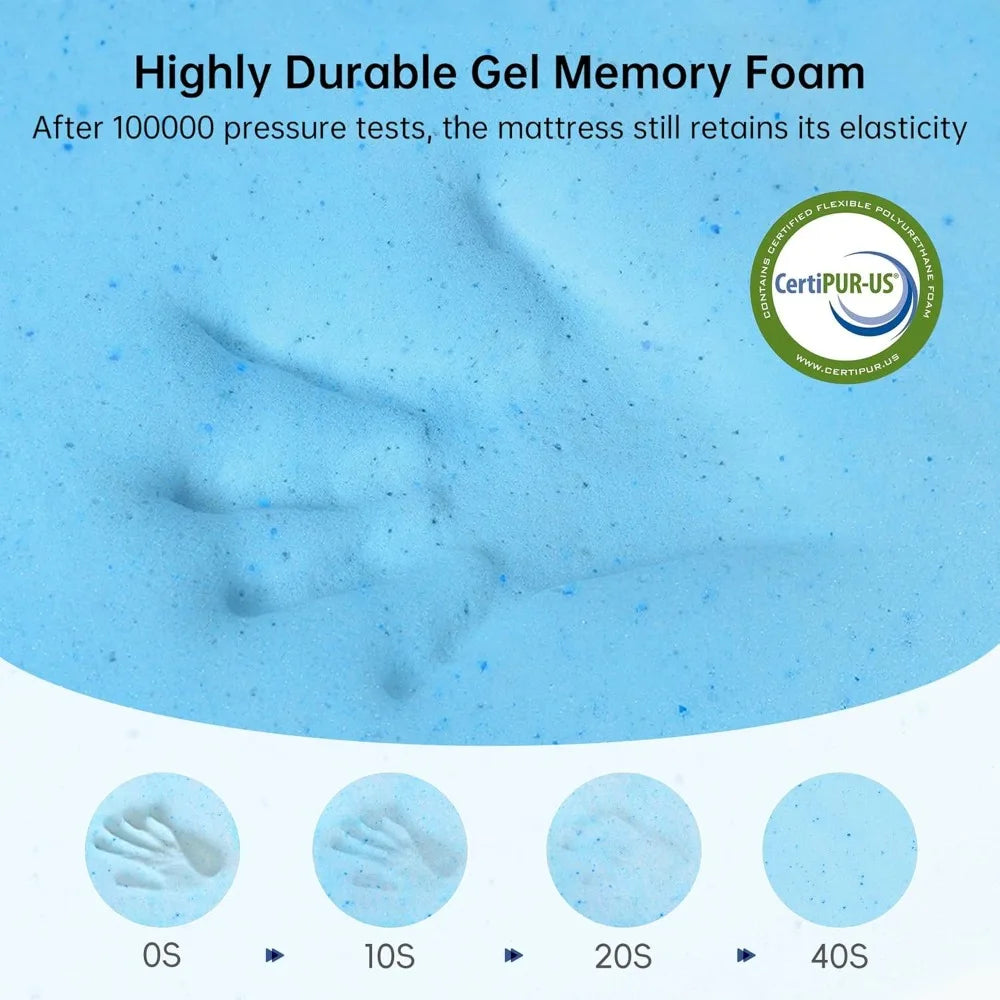 Ljustra 5 Inch Twin Mattress Cooling Memory Foam for Kids Bunk Bed